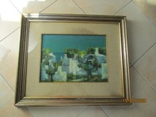 ROMANO CONVERSANO OLIO SU TELA DEL 1969 TITOLO SERA NEL SUD