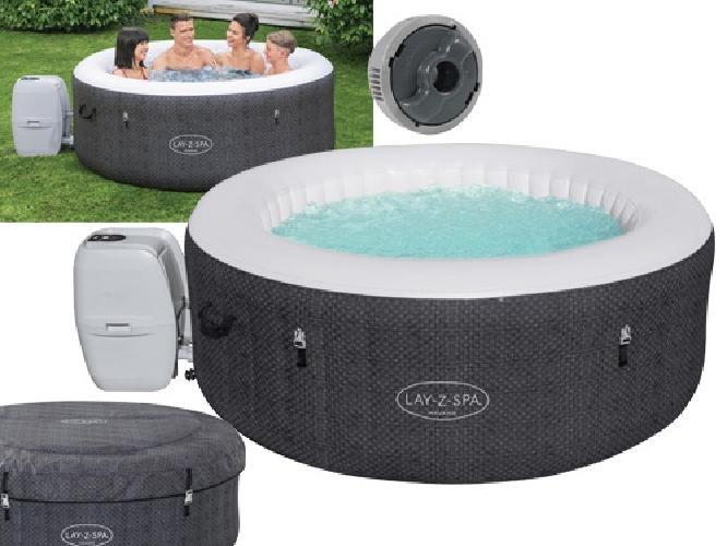 PISCINA IDROMASSAGGIO GONFIABILE TONDA FUORI TERRA SPA LAY-Z HAVANA AIRJET BESTW