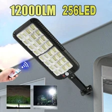 Solar Street Light Motion Sensor Lamp Commercial Dusk To Dawn Road Lamp Outdoor