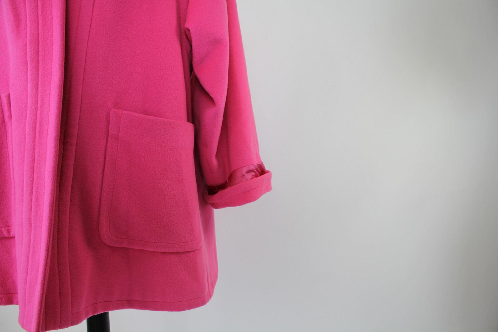 CAPPOTTO DI LANA VINTAGE YVES SAINT LAURENT RIVE GAUCHE TAGLIA 36