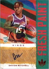 2021-22 Court Kings Fresh Paint Autographs Ruby Davion Mitchell Auto /99 - NM-MT