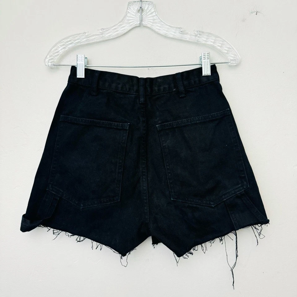 Pantalones Cortos Denim Brandy Melville J. Galt Negro Talla Pequeña Talla 26 Foto 3 de 4