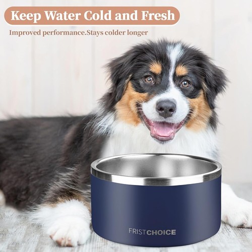 Large 200oz Insulated Dog Feeding Bowl - Rustproof Stainless Steel for Dogs - Picture 6 of 9