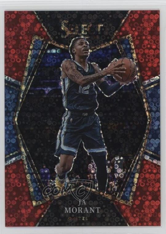 2021-22 Panini Select Premier Level Red Disco Prizm /49 Ja Morant #125