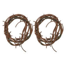 2 Pcs Plastic Barbed Wire Prop Barbwire Western Decor For Home Halloween Chains