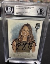 Jessica Mendoza Auto Signed 2016 Topps Allen and Ginter Olympics Team USA