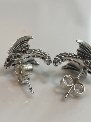 NEW Authentic PANDORA Game of Thrones Curved Stud Earrings