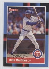 1988 Donruss Dave Martinez (Solid Blue Upper Left Corner) #438 1g9