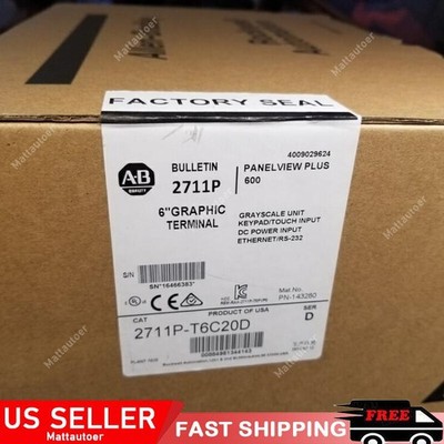 Allen-Bradley 2711P-T6C20D PanelView Plus 600  2711P-T6C20D  Sealed US Free Tax