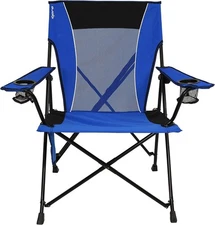 Dual Lock Kijaro Folding Chair - Maldives Blue - Stable Camp, Lawn & Patio Seat