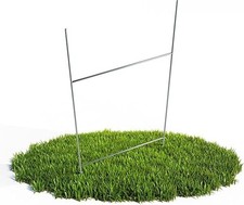 50-Pack 10"x24" H-Frame Yard Sign Stakes   Heavy-Duty 9-Gauge Galvanized Steel S