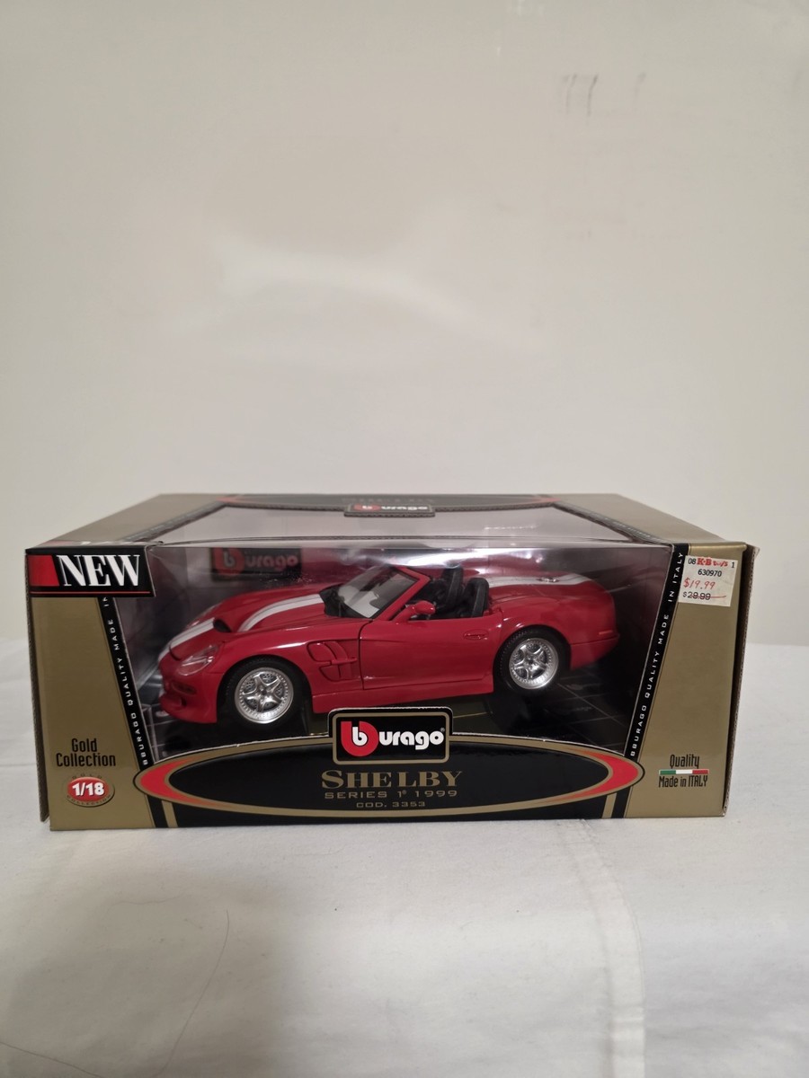 Burago Red Shelby Series 1 1999 Gold Edition 1:18 | eBay