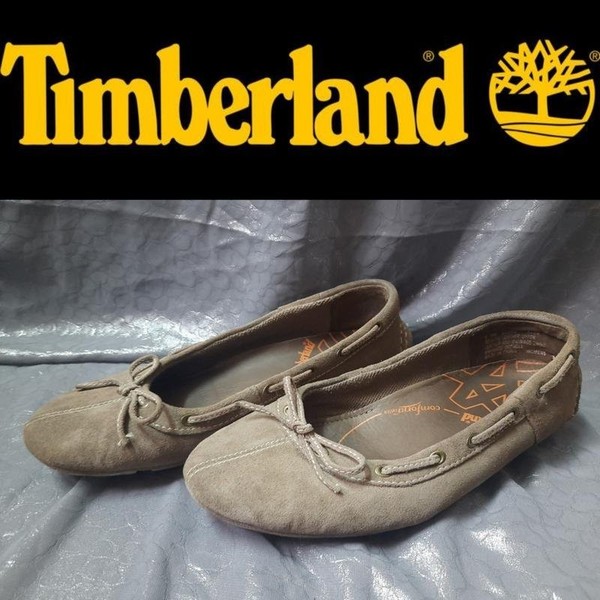 Women Timberland Loafers Grey Suede 37.5
