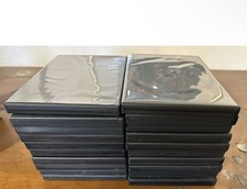 Empty Black Standard DVD Storage Cases Lot EXCELLENT CONDIT pack Of 10