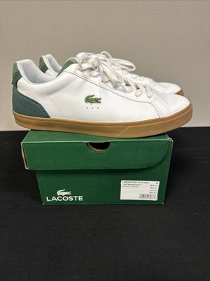 Lacoste Lerond Pro 123 4 CMA Men s Size 9.5 M White Leather Sneakers Shoes
