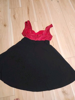 Torrid Red Polka Dot Swing Dress Plus Size Womens 18 Sweetheart Neckline  Retro