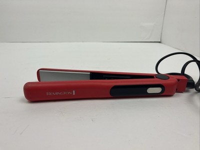 Remington Flat Iron Hair Straightener Advanced Silk Ceramic Coating S-1302 Red