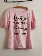 T Shirt Damen In Rosa Größe M Und Strasstei...