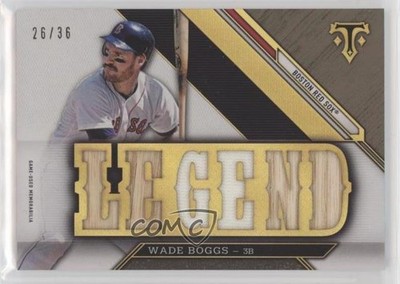 2016 Topps Triple Threads Relics Legends 26/36 Wade Boggs #TTRL-WB HOF md3