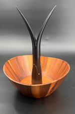 Nambe Fruit Tree Bowl Banana Hanger Wooden Bo...