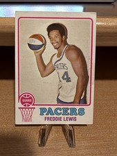1973-74 Topps Basketball Freddie Lewis Indiana Pacers Card #212