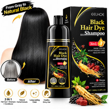 3 in 1 Hair Color Shampoo Gray Hair Dye Black Hair Color for Men Women