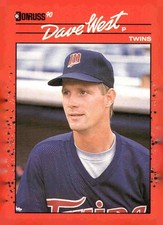 1990 Donruss #387c Dave West