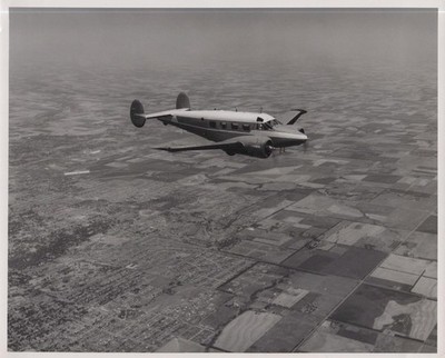 Original 1954 Beechcraft Super 18 in Flight Eight Place Twin Engine Executive
