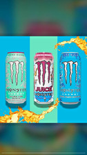 LATEST AMERICAN MONSTERS!  VIKING BERRY, GUAVA AND Ultra Blue Hawaiian