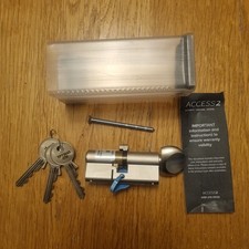 Access2 Tigris Premier 3 Star Lock Cylinder 3 Keys New In Box Unused Fire door