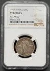 1917 S Type 2 25C Standing Liberty Quarter NGC Very Fine, Low Mintage Semi-Key