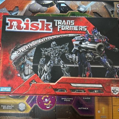 PARKERS RISK TRANSFORMERS CYBERTRON BATTLE EDITION BRETTSPIEL - SEHR GUTER ZUSTAND