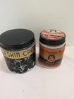 Antique Vintage Sweet Georgia Skin Bleach Cream + Sofskin Creme Milk Glass Jars