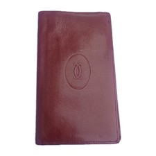 Cartier Wallet Leather Bifold Card Holder Men's  Vintage  for Restoration