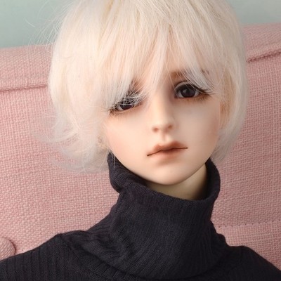 Dollmore 1/3 BJD SD size short cut wig  (8-9)'' SP Wind Cut Wig (Platinum Blonde)