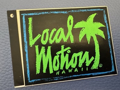 Local Motion Hawaii STICKER ATOMIC HAWAII Surfer Vintage Surfing With Wear