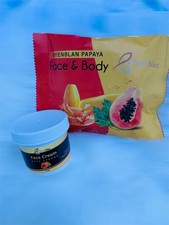 Byenblan Papaya Face & Body Skin Care Set, Face Cream 2 oz Cream