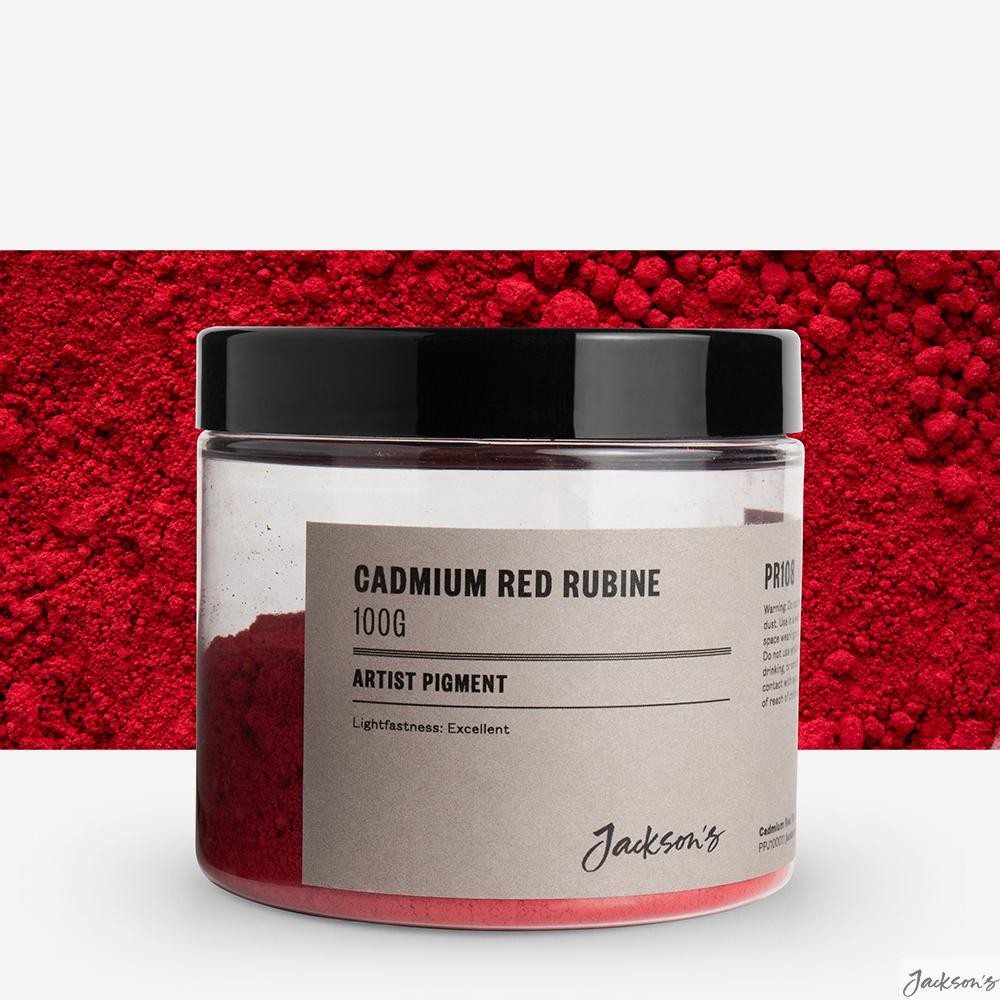 Jackson's : Artist Pigment : Cadmium Red Rubine PR108 : 100g (in 200ml Jar) (...