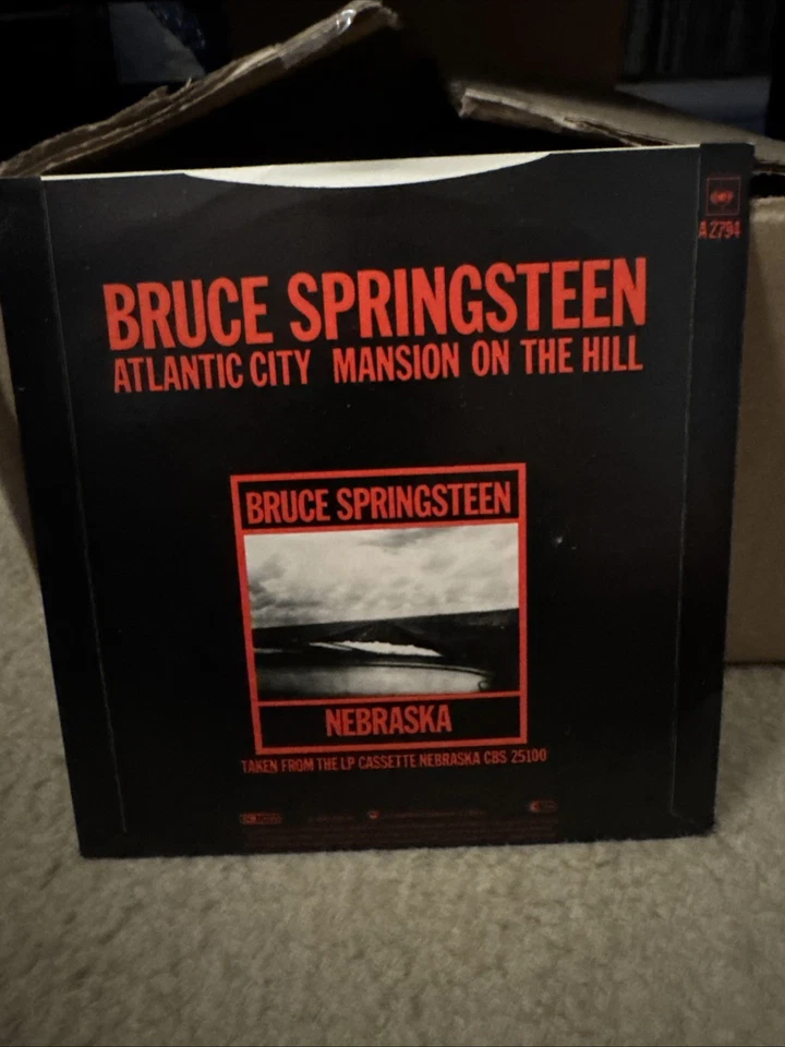BRUCE SPRINGSTEEN ATLANTIC CITY 7” VINYL UK RARE MANSION ON THE HILL  - Image 2 of 4