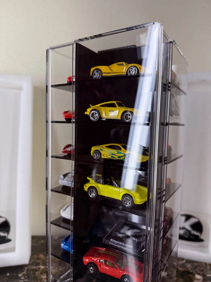 Hot Wheels acrylic rotating display case 40 cars with 0 noise#case - Image 3 of 4