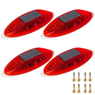 Solar Strobe Warning Light Sensitive LED Warning Lamp Super Bright IP65 Water...