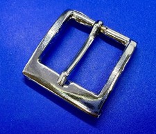 Replacement Silver Color Flat Edge New Old Stock Belt Buckle for 1.25" Belt