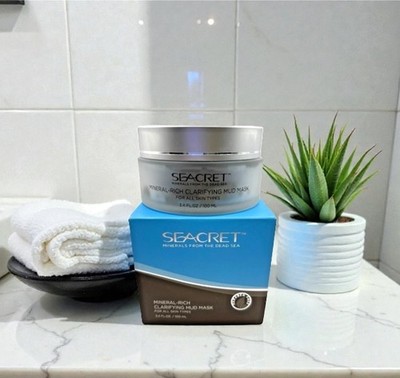Seacret Skin Care Mineral Rich Clarifying Mud Mask 3.4 fl oz/100ml New