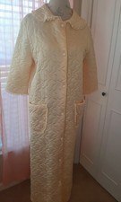 Vintage Cream Quilted Women's Housecoat Robe