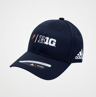 Black Adidas BIg10 Hat with Adjustable Back strap, new  