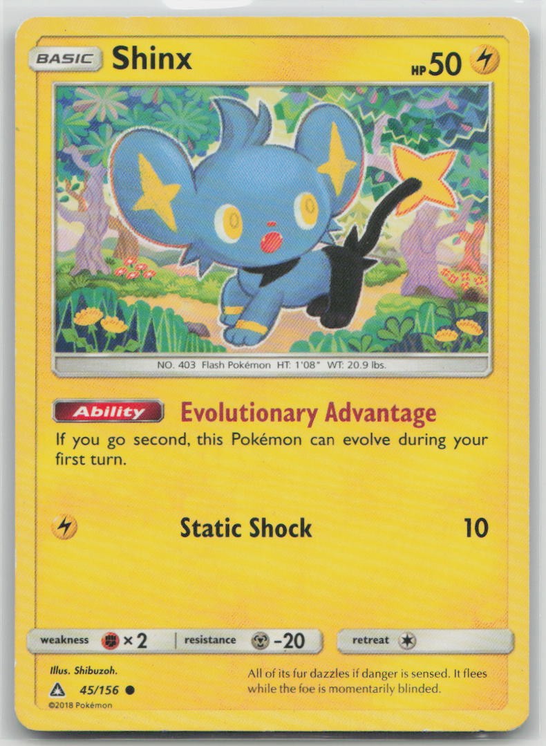 Shinx 45/156 Common Ultra Prism Pokemon Moderately Played