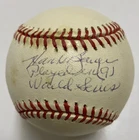 Hank Bauer Signed American League OAL Baseball Certified JSA CI92636 Auto