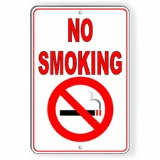 No Smoking Metal Sign Or Decal 6 SIZES vaping premises area SNS002