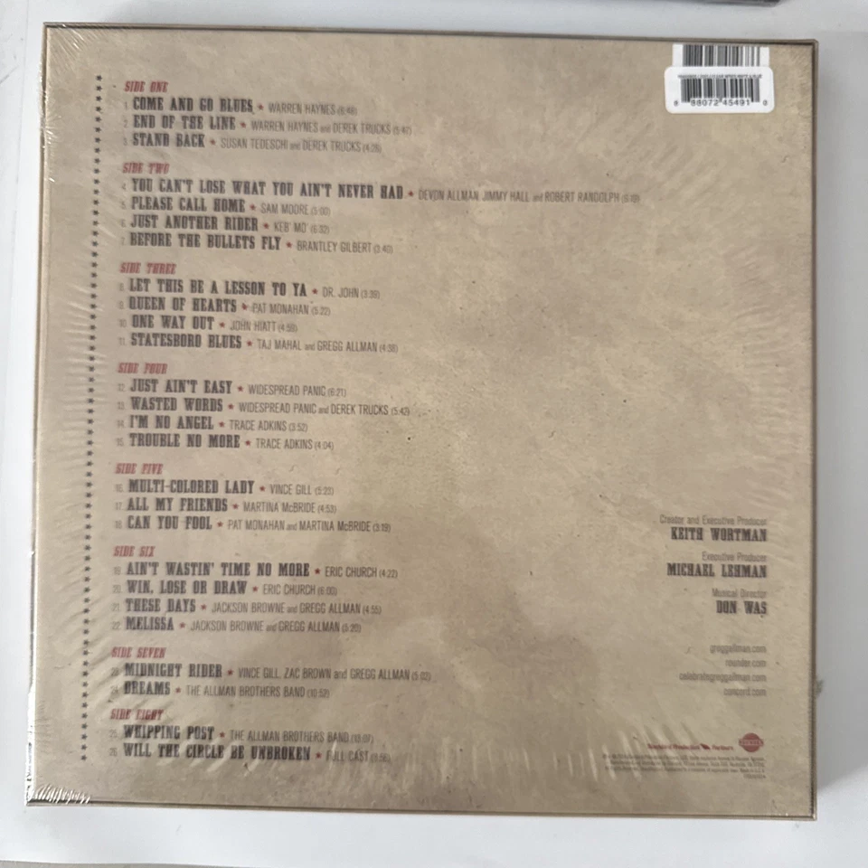 Various All My Friends: Gregg Allman Red White Blue Vinyl 4 LP Box Set New - Image 2 of 2