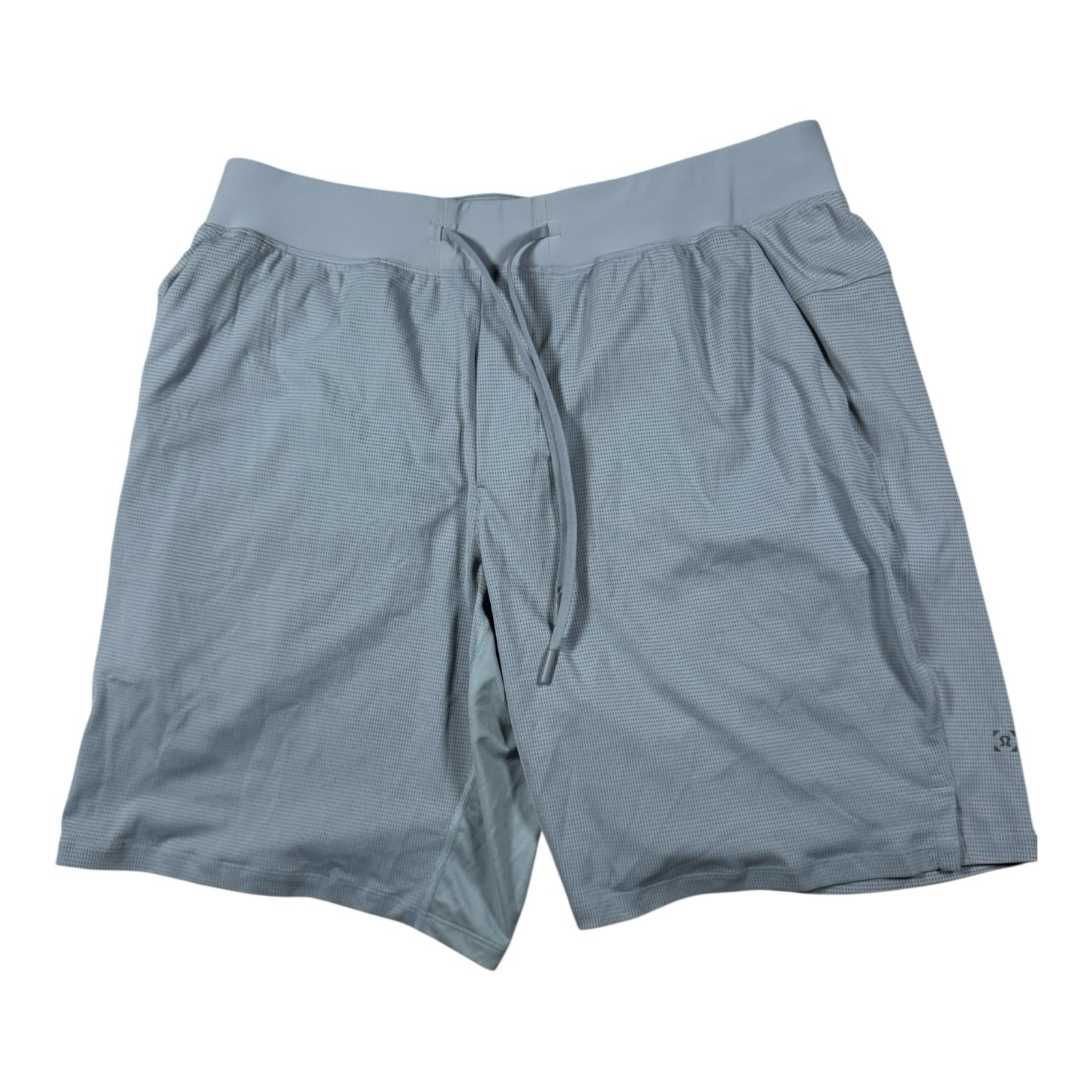 Lululemon T.H.E. Short 9 Inch Mesh Liner Mens XL Training Shorts Blue Cast